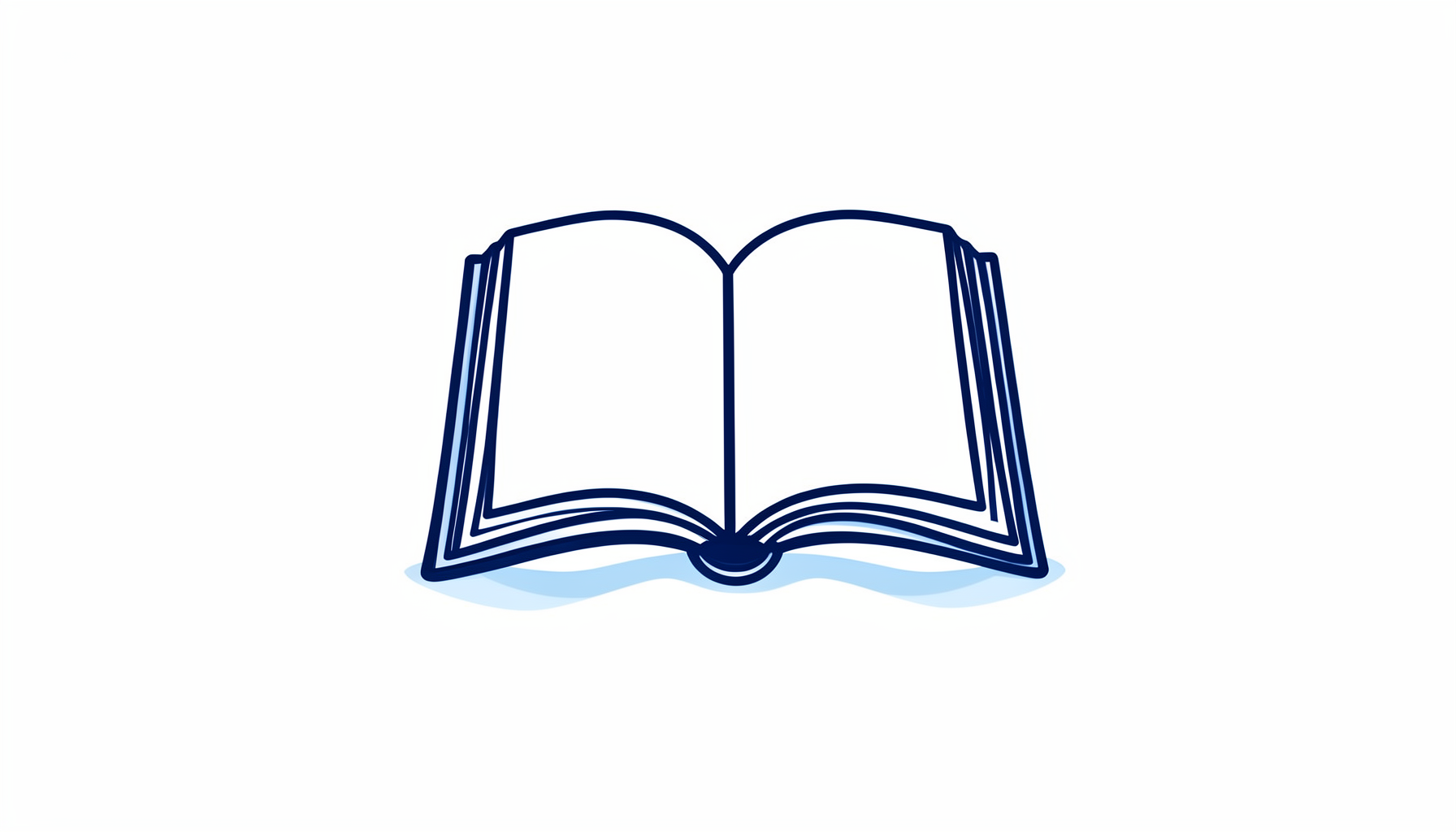 FSM Bibles logo: an open Bible with gentle ocean waves beneath it, rendered in deep navy blue and soft sky blue on a white background
